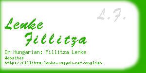 lenke fillitza business card